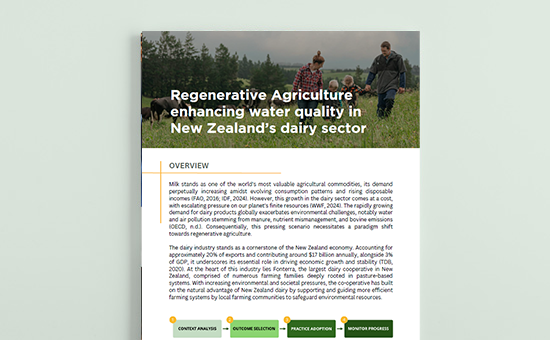 Regenerative agriculture enhancing water quality in New Zealand’s dairy sector picture